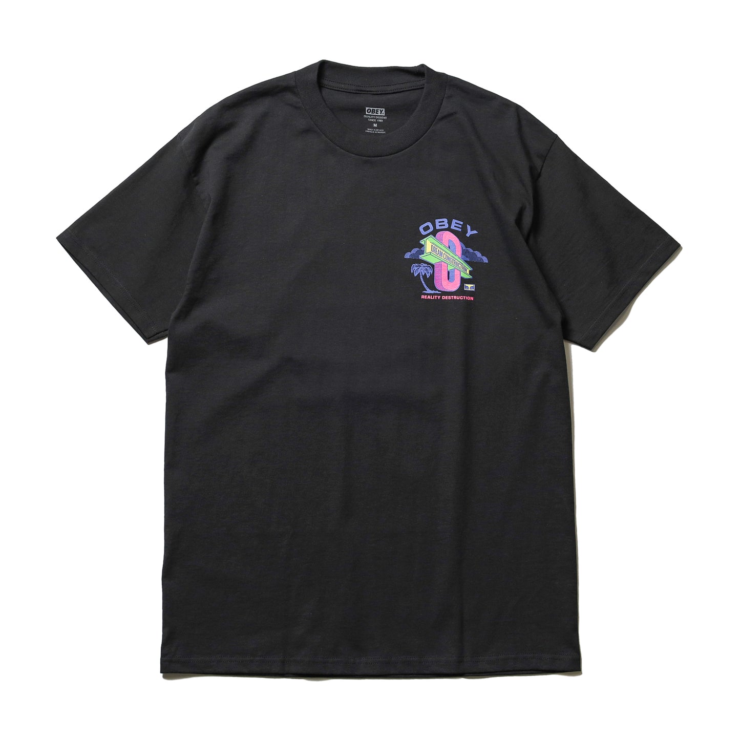OBEY / OBEY DREAM CONSTRUCTION TEE (VINTAGE BLACK)