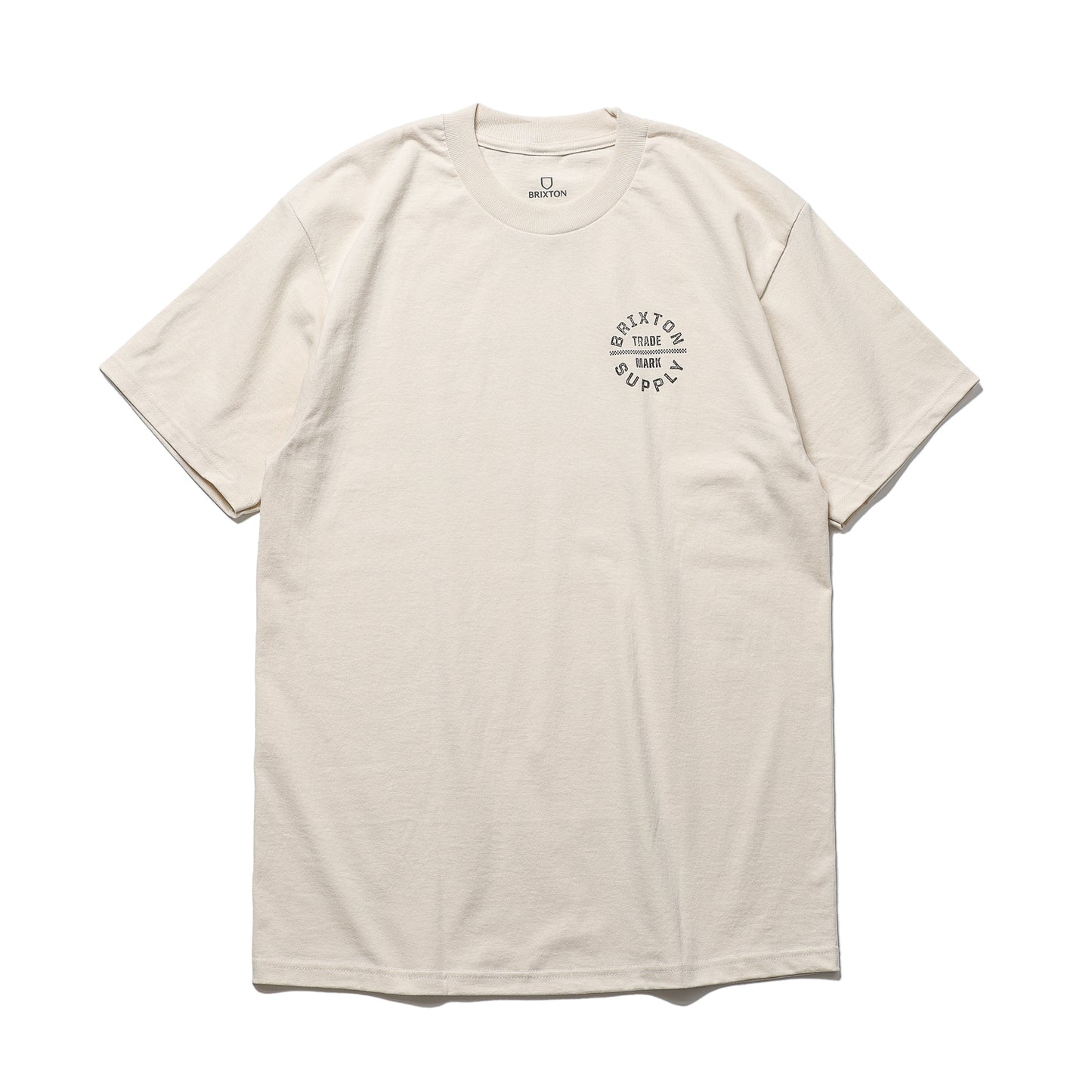 BRIXTON / OATH V S/S STD (CREAM/WASHED BLACK)