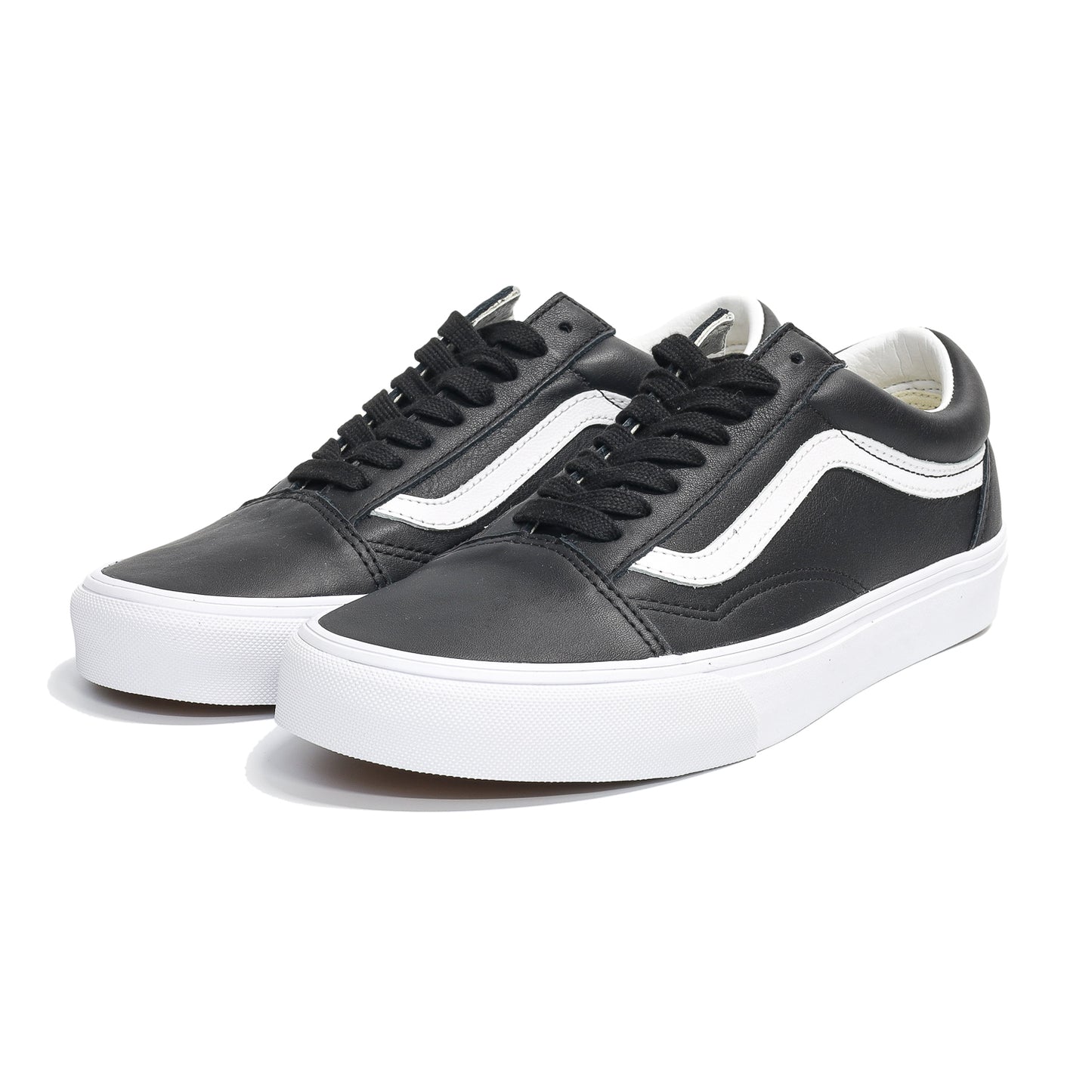 VANS / OLD SKOOL (LEATHER BLACK/TRUE WHITE)