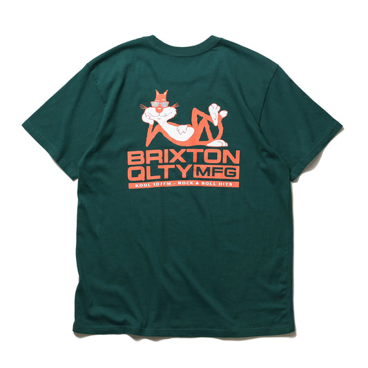 BRIXTON / COOL CAT S/S STANDARD TEE (DEEP EMERALD)