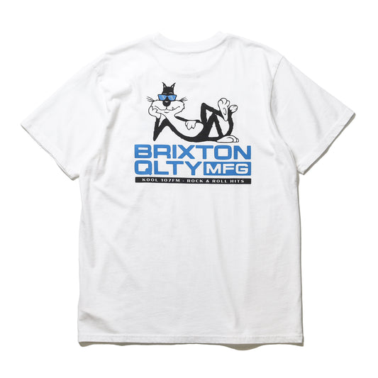 BRIXTON / COOL CAT S/S STANDARD TEE (WHITE)