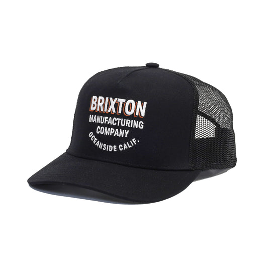 BRIXTON / REDOUBT C NP MP TRUCKER HAT (BLACK/BLACK)
