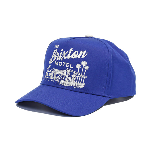 BRIXTON / BRIXTON MOTEL C NP HP SNAPBACK CAP (ELECTRIC BLUE/OFF WHITE)
