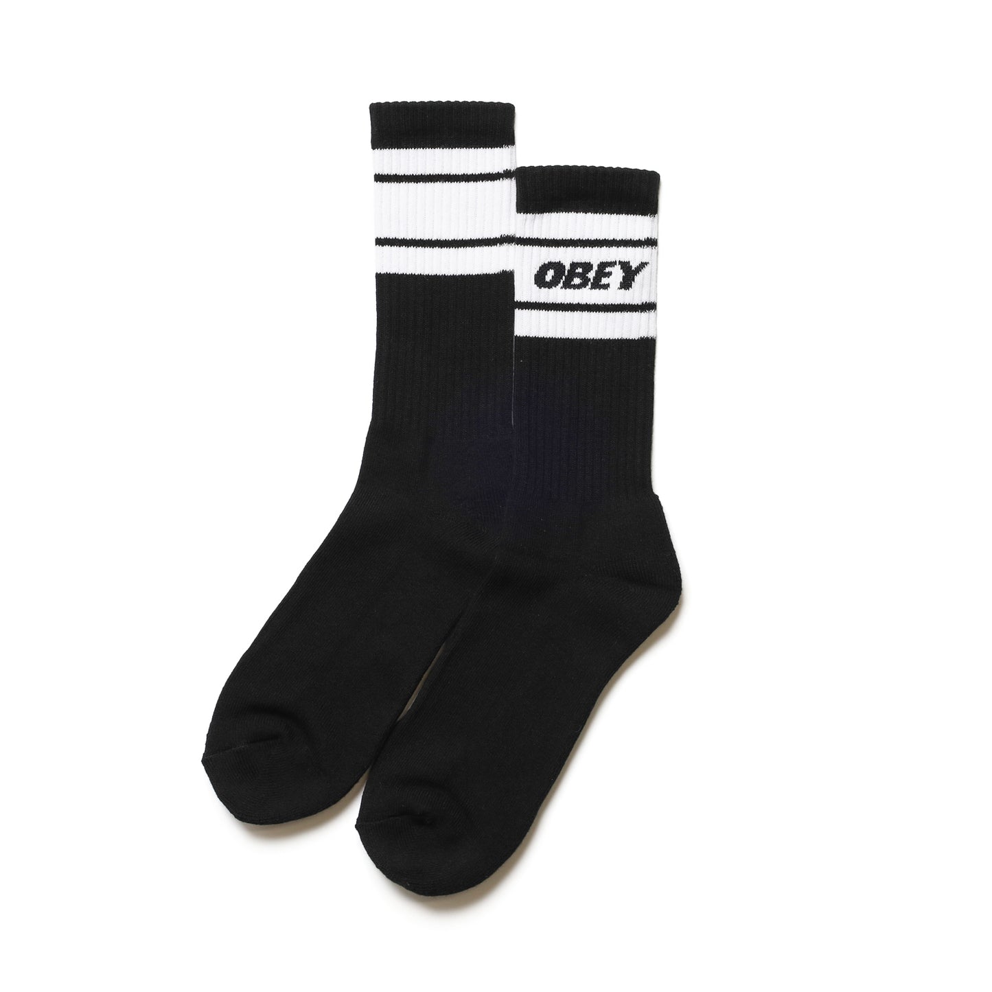 OBEY / COOPER Ⅱ SOCKS (BLACK/WHITE)