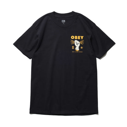 OBEY / NEW CLEAR POWER CLASSIC TEE (BLACK)