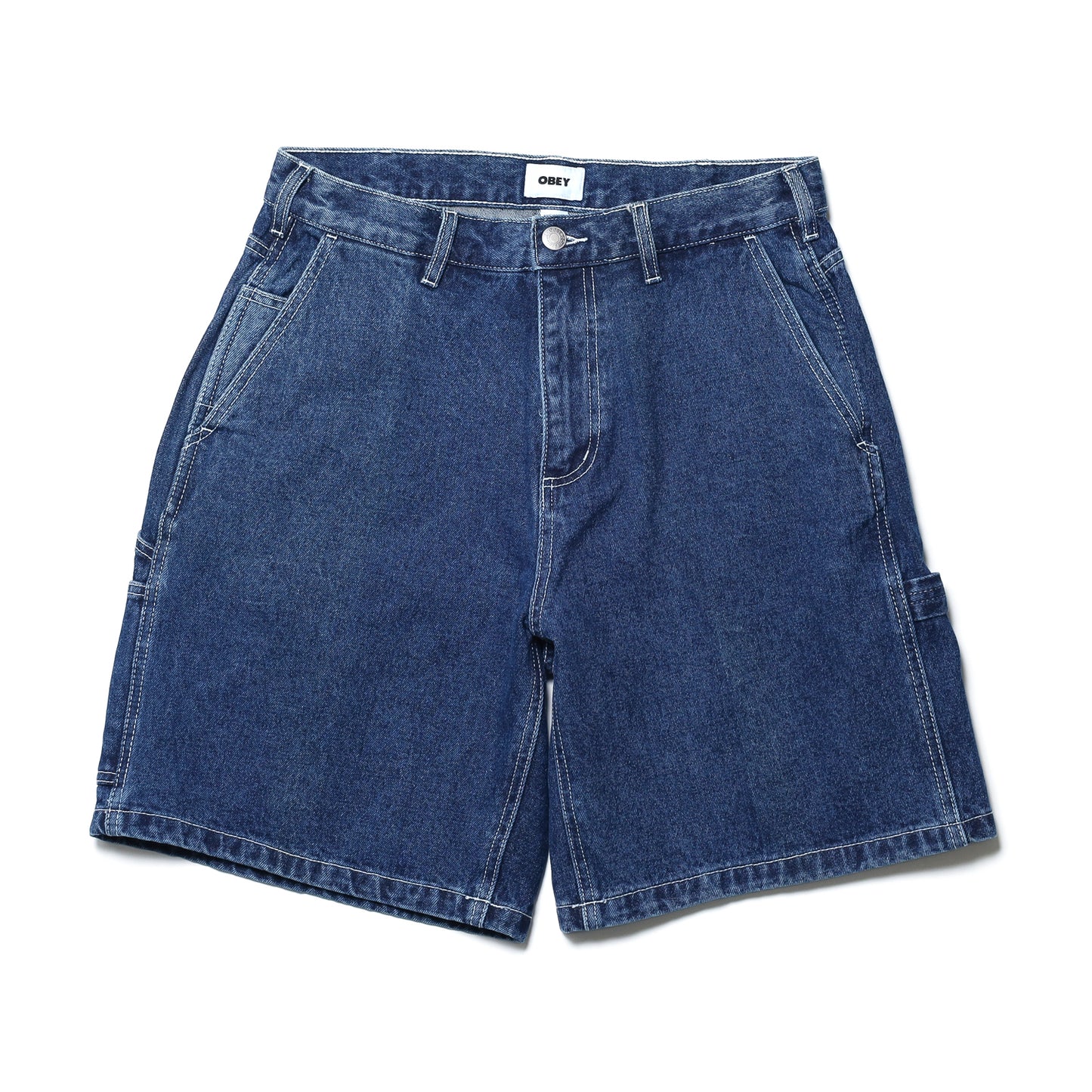 OBEY / BIGWIG DENIM CARPENTER SHORT (STONE WASH INDIGO)