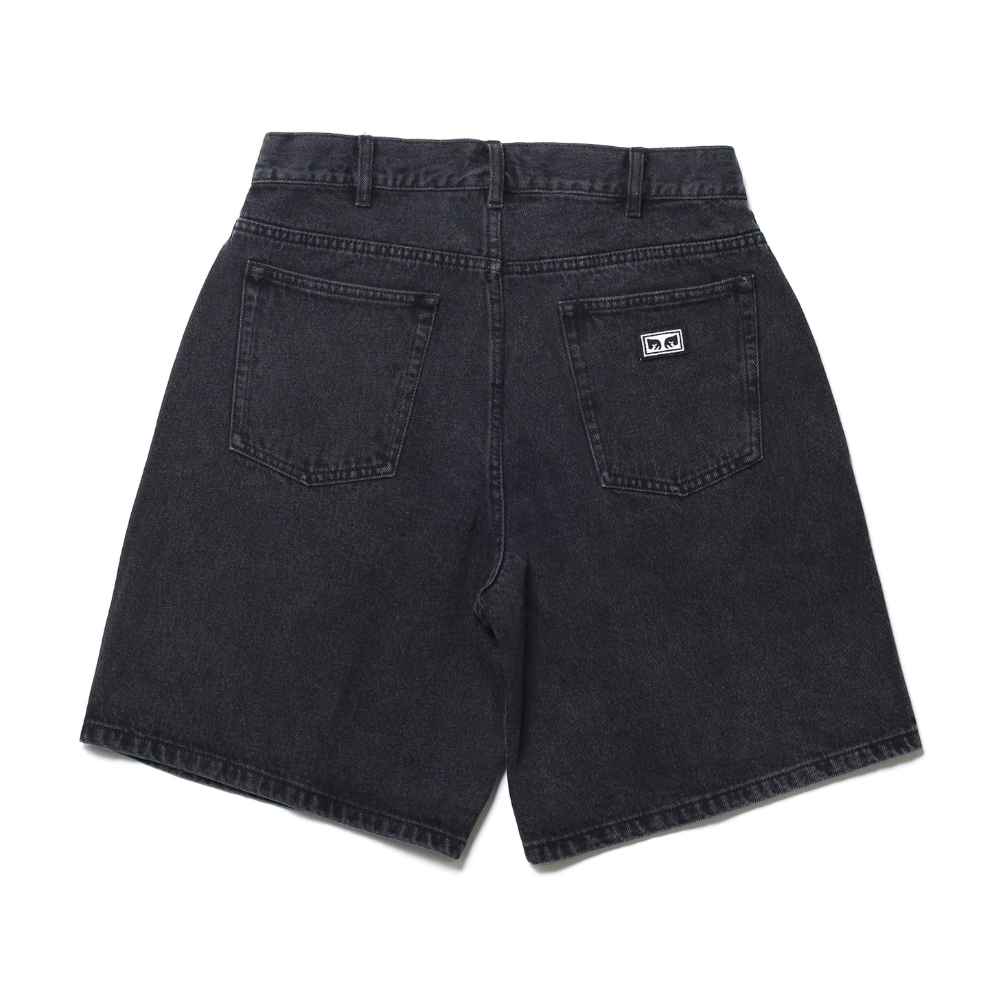 OBEY / BIGWIG BAGGY DENIM SHORT (FADED BLACK)