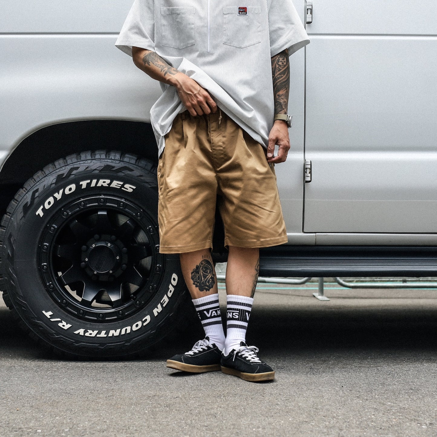 BLUCO / STRETCH LIGHT EASY WORK SHORTS (KHAKI)
