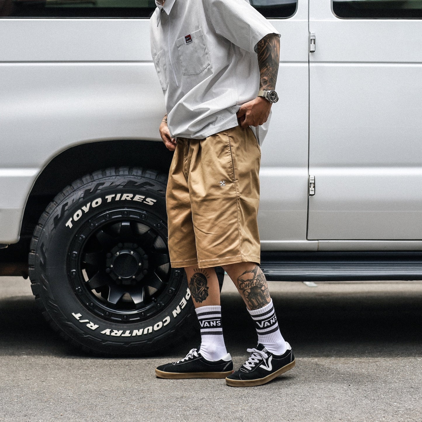 BLUCO / STRETCH LIGHT EASY WORK SHORTS (KHAKI)