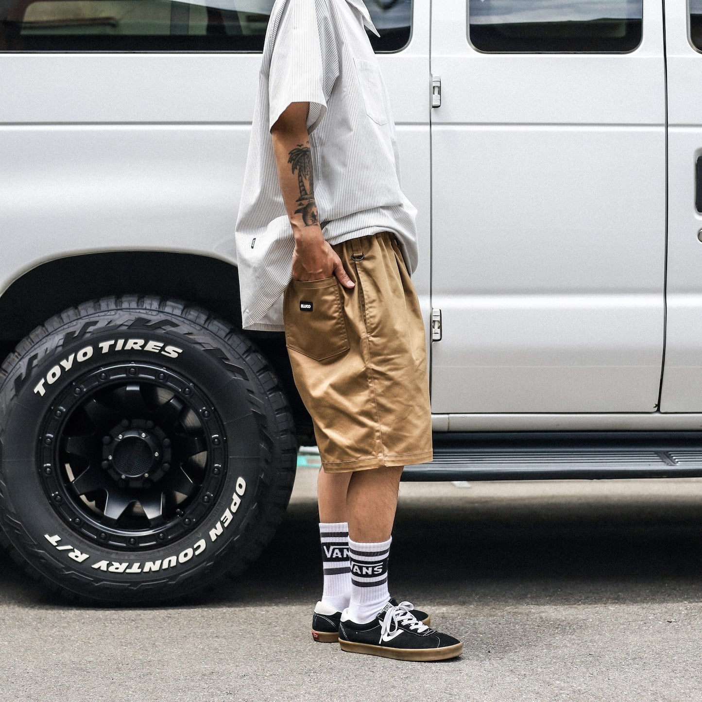 BLUCO / STRETCH LIGHT EASY WORK SHORTS (KHAKI)
