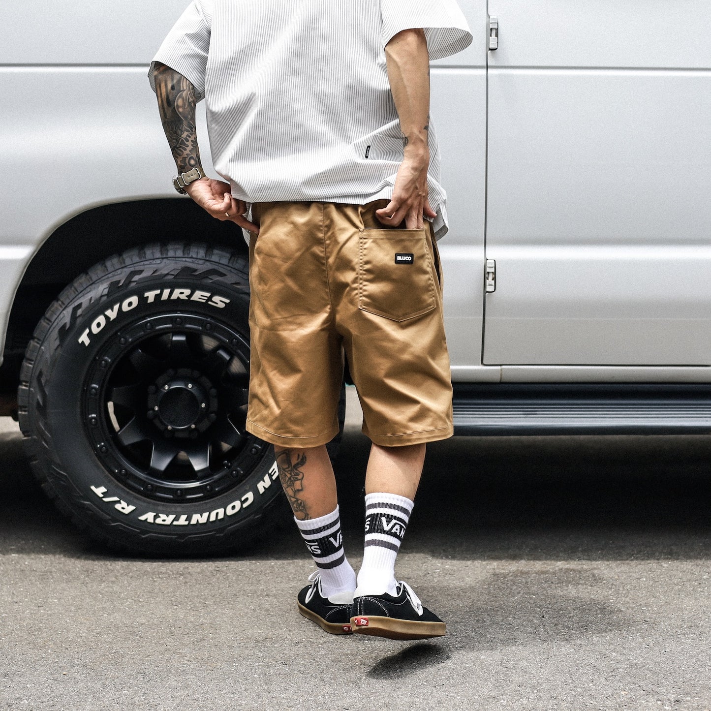 BLUCO / STRETCH LIGHT EASY WORK SHORTS (KHAKI)
