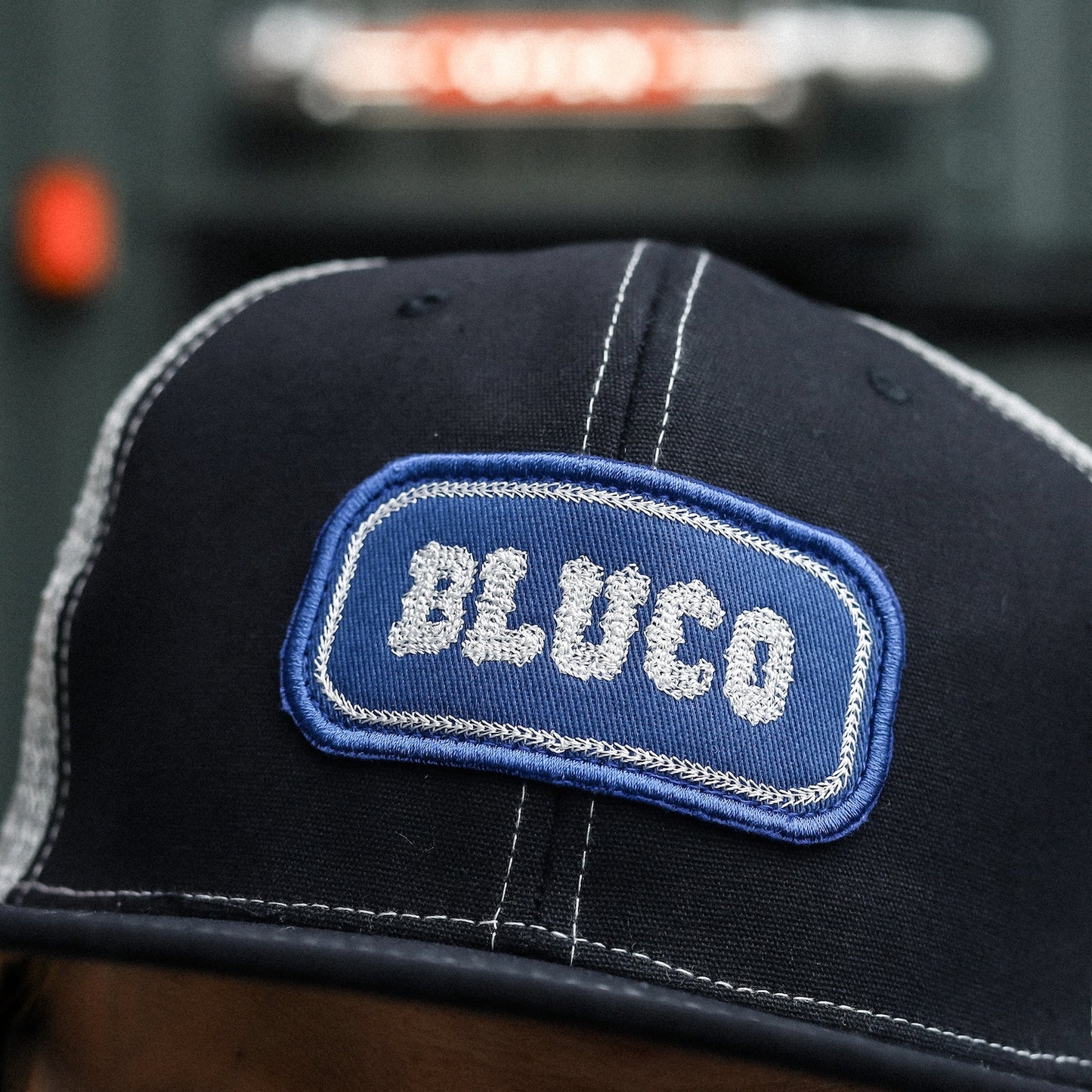 BLUCO / MESH CAP -PATCH- (BLACK-GRAY)