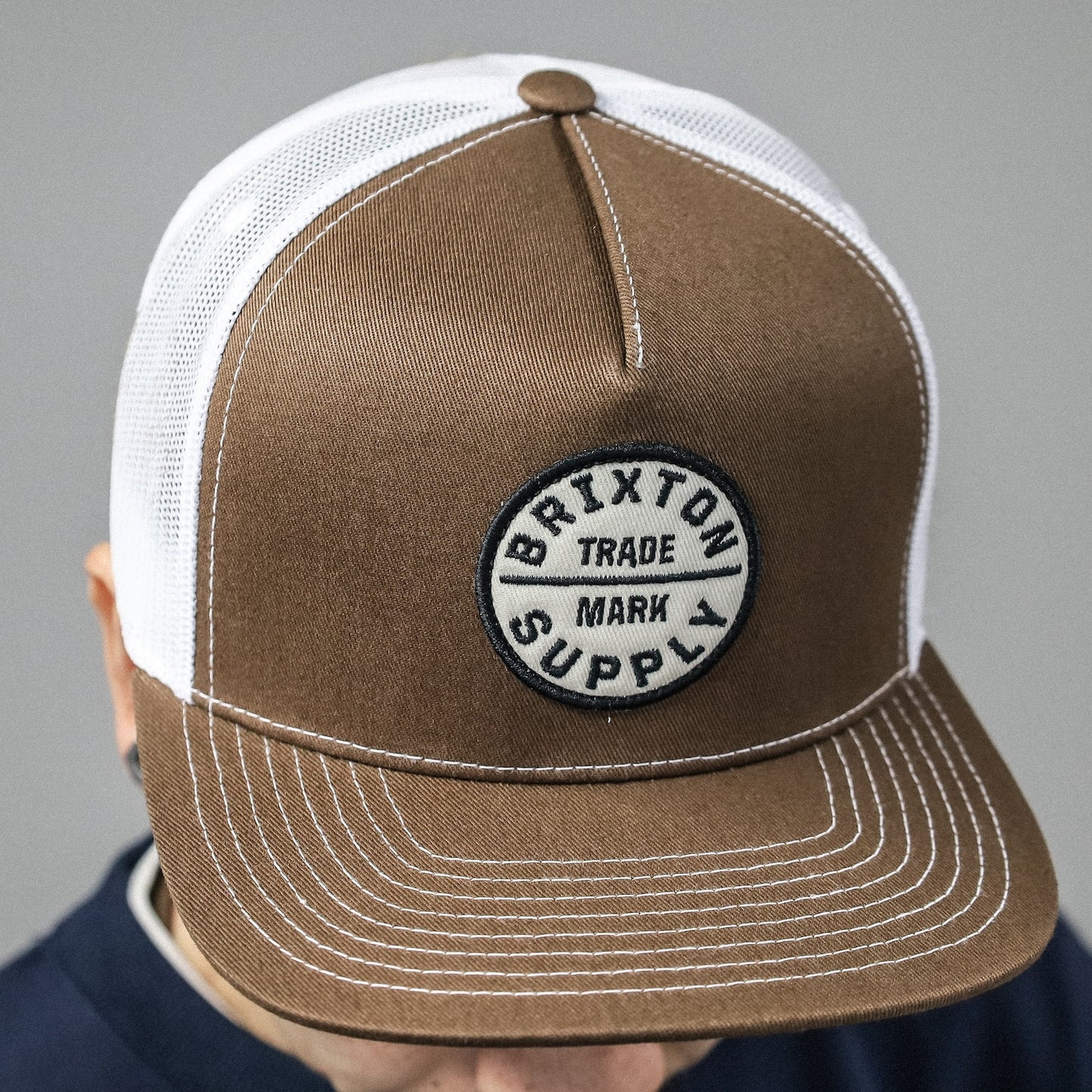 BRIXTON / OATH MP TRUCKER HAT (SEPIA/WHITE)