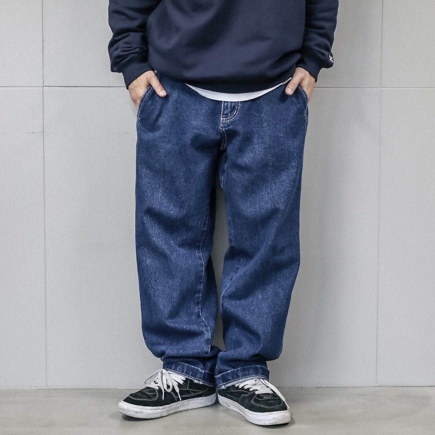 OBEY / HARDWORK CARPENTER DENIM PANT (STONEWASH INDIGO)