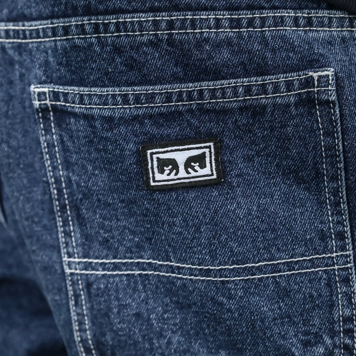 OBEY / HARDWORK CARPENTER DENIM PANT (STONEWASH INDIGO)