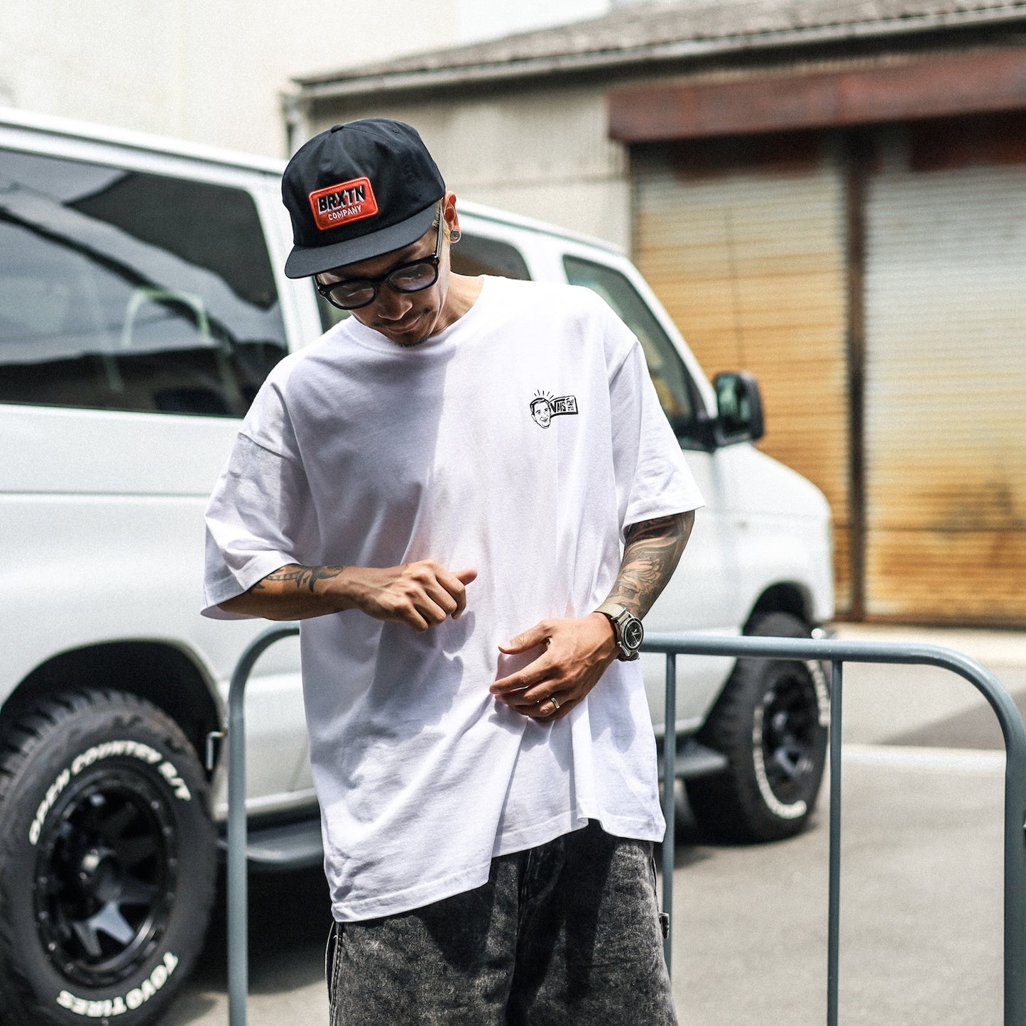 VANS / DEATH GRIP S/S TEE (WHITE)