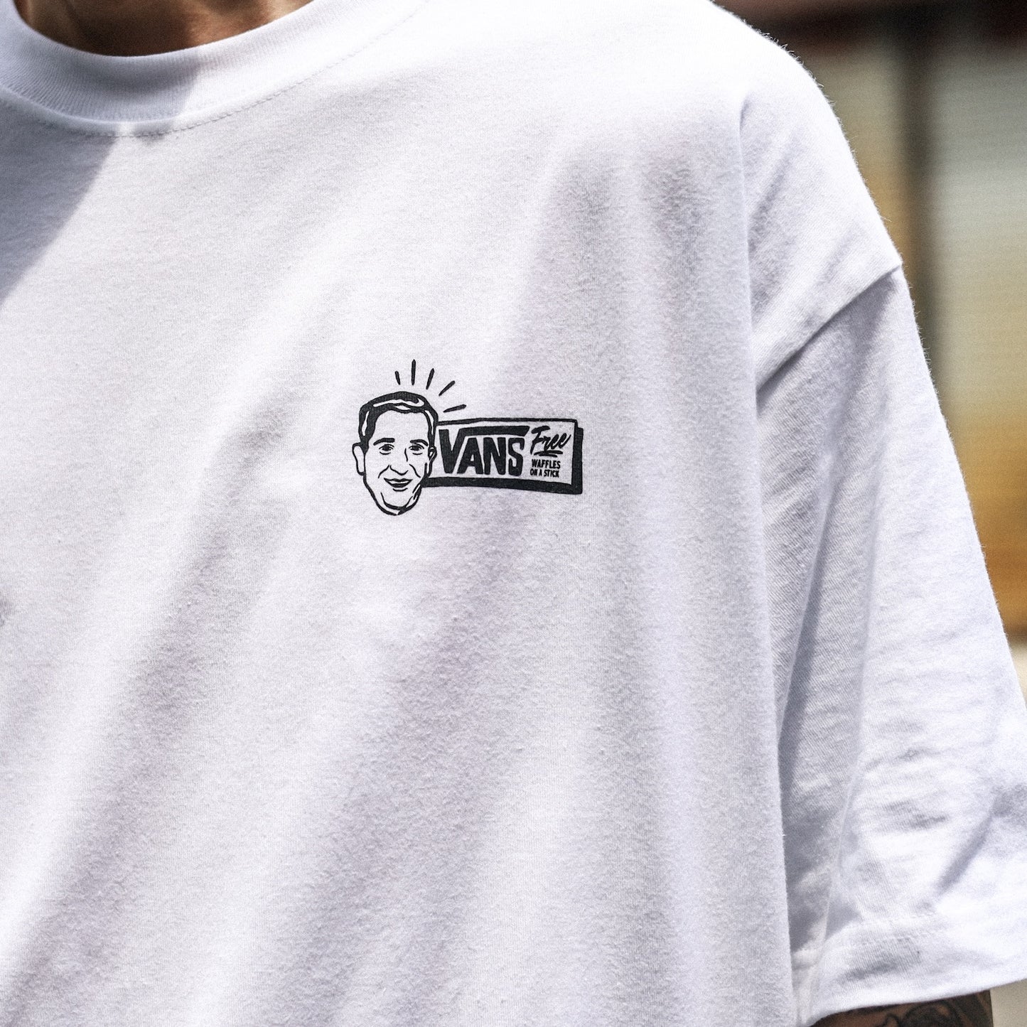 VANS / DEATH GRIP S/S TEE (WHITE)