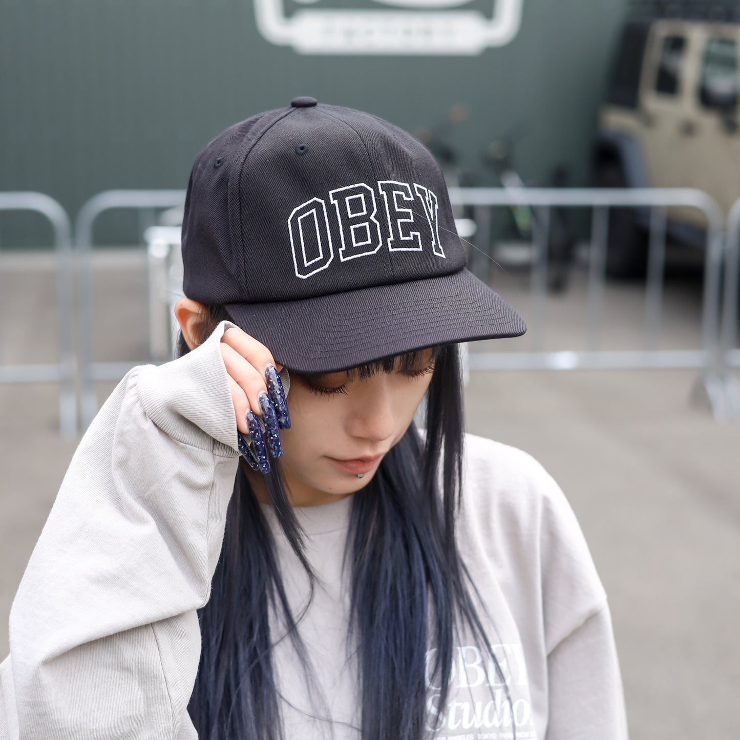 OBEY / OBEY ACADEMY 6 PANEL CLASSIC SNAPBACK CAP (BLACK)