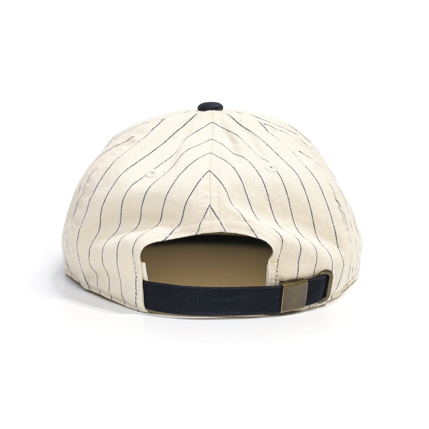 LZBN / EMB ARCH LOGO BASEBALL CAP (CREAM STRIPE/NAVY)