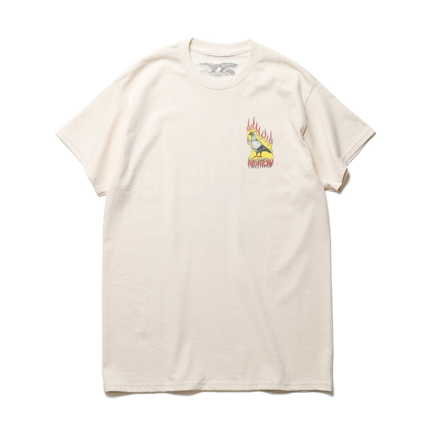 ANTIHERO / FLAME PIGEON S/S TEE (NATURAL)