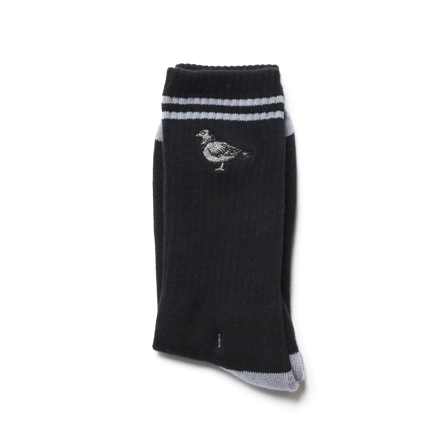 ANTIHERO / BASIC PIGEON EMB SOCKS (BLACK/GREY)