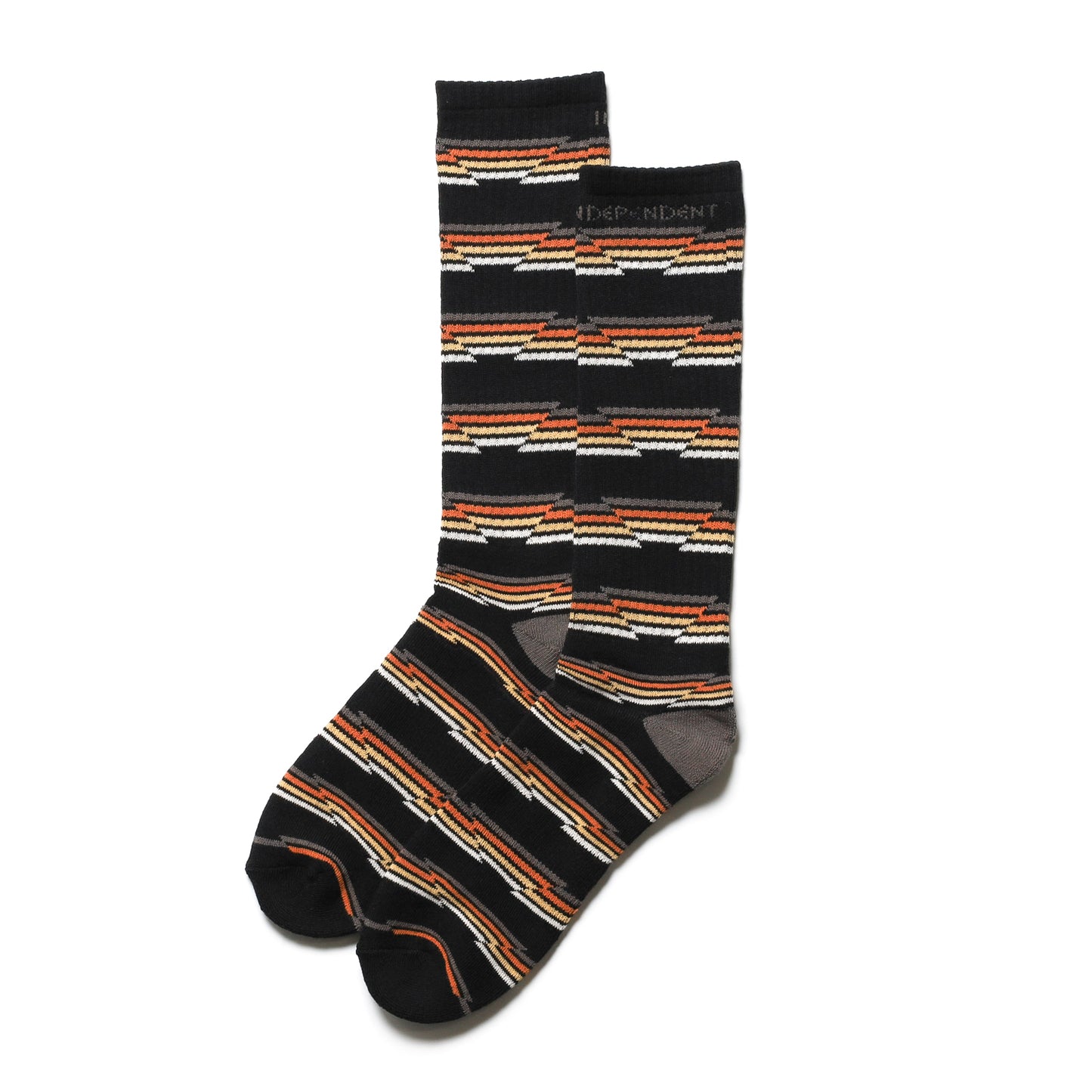 INDEPENDENT / WIRED SOCKS (BLACK STRIPES)