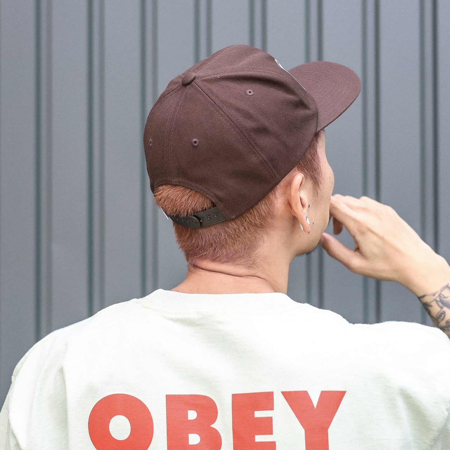 OBEY / OBEY ACADEMY 6 PANEL CLASSIC SNAPBACK CAP (DARK CHOCOLATE)