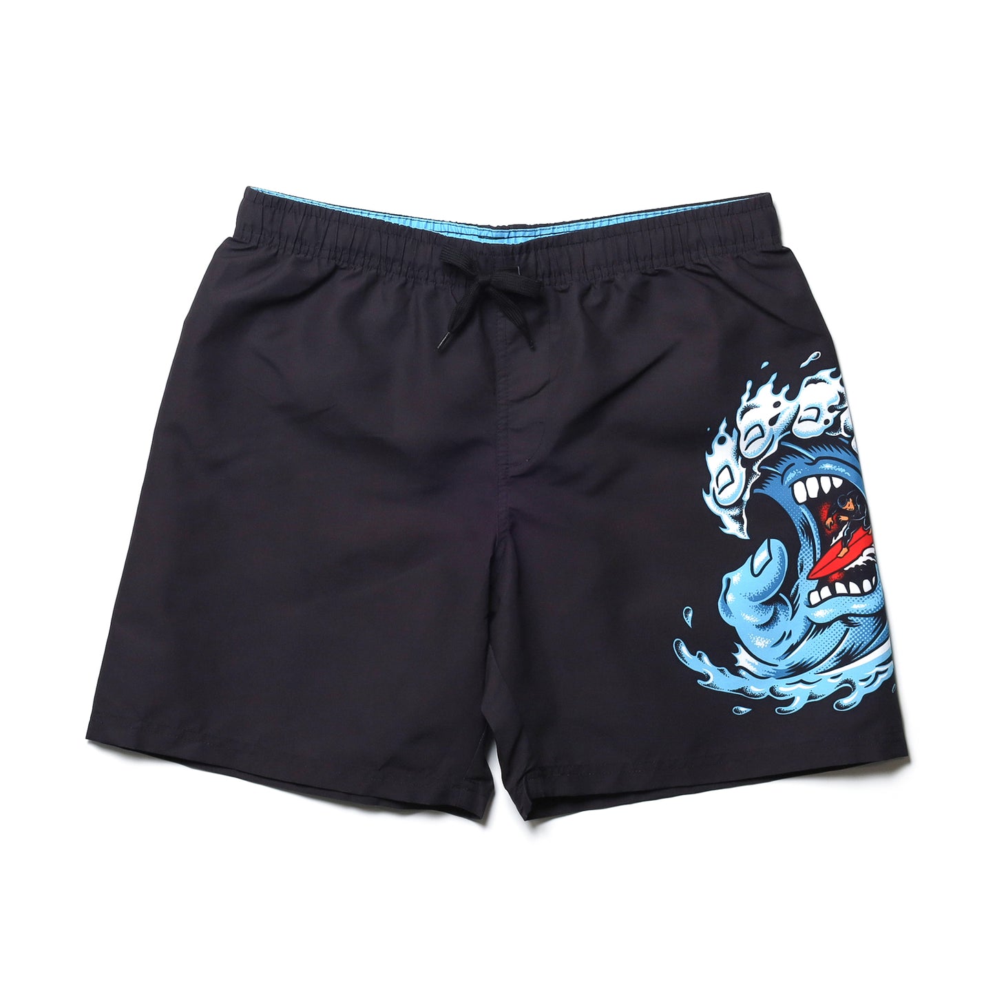 SANTA CRUZ / SCREAMING WAVE PULL ON BOARDSHORT (BLACK)