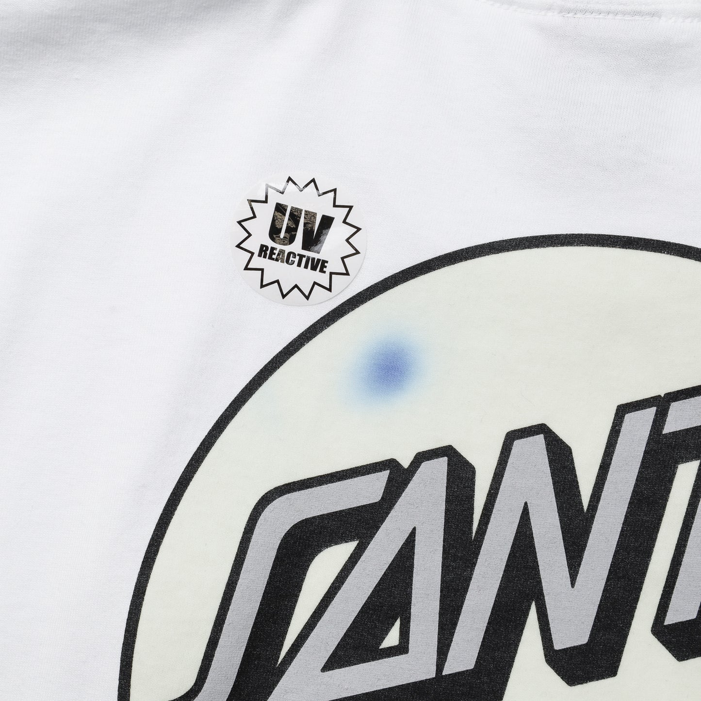 SANTA CRUZ / OTHER DOT S/S TEE UV REACTIVE (WHITE)