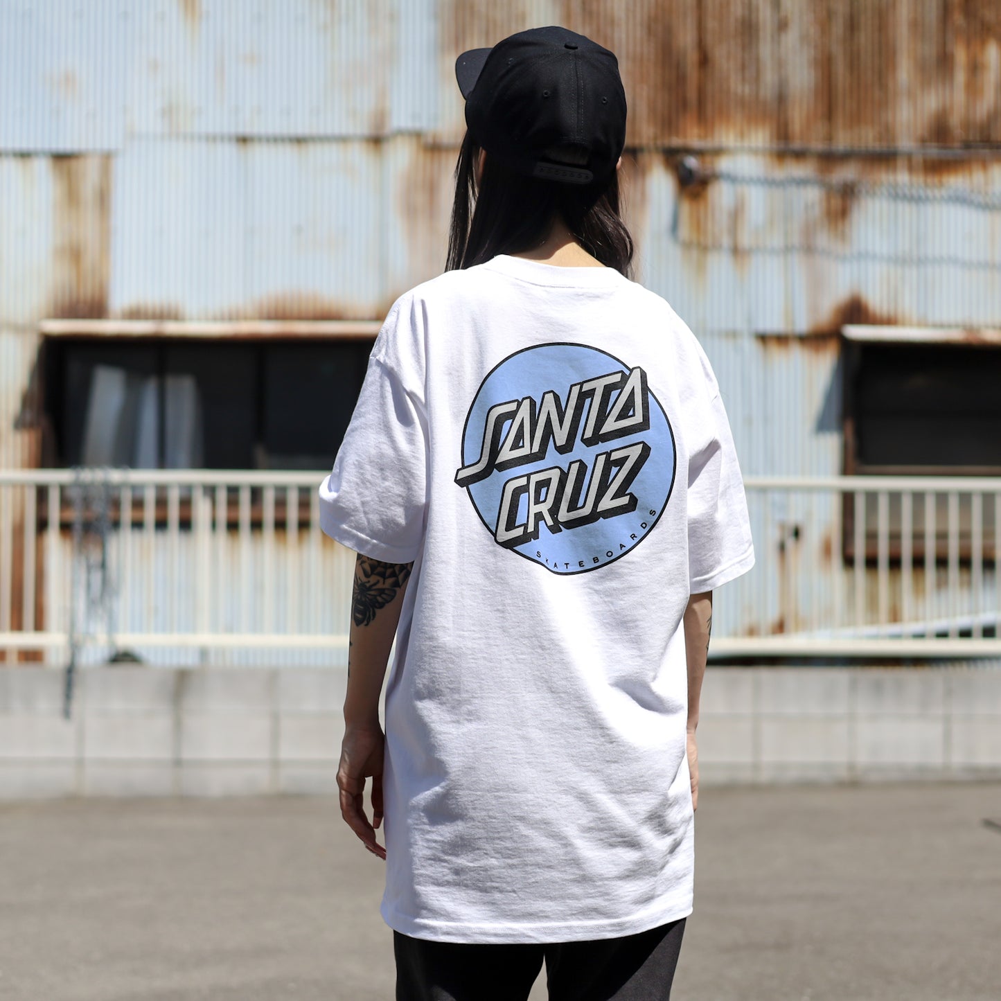 SANTA CRUZ / OTHER DOT S/S TEE UV REACTIVE (WHITE)