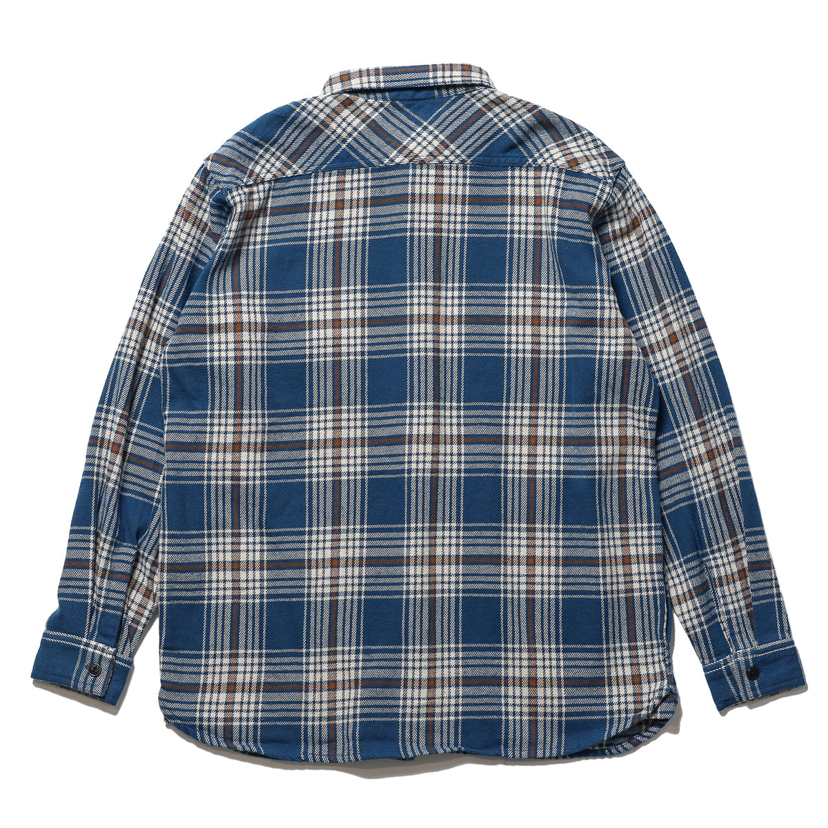 BLUCO / HEAVY FLANNEL CHECK SHIRT -BUFFALO- (NAVY)