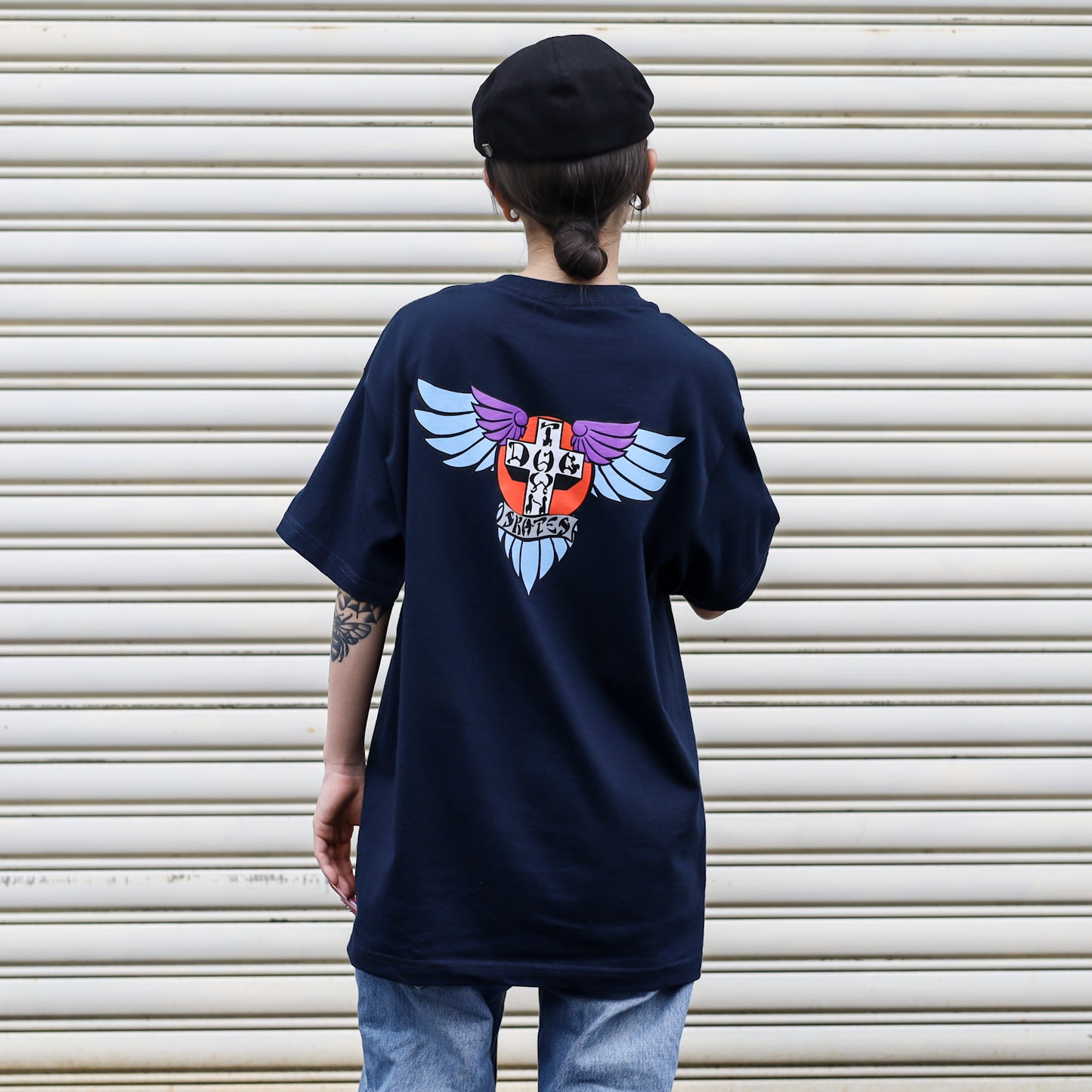 DOGTOWN / WINGS TEE (NAVY)