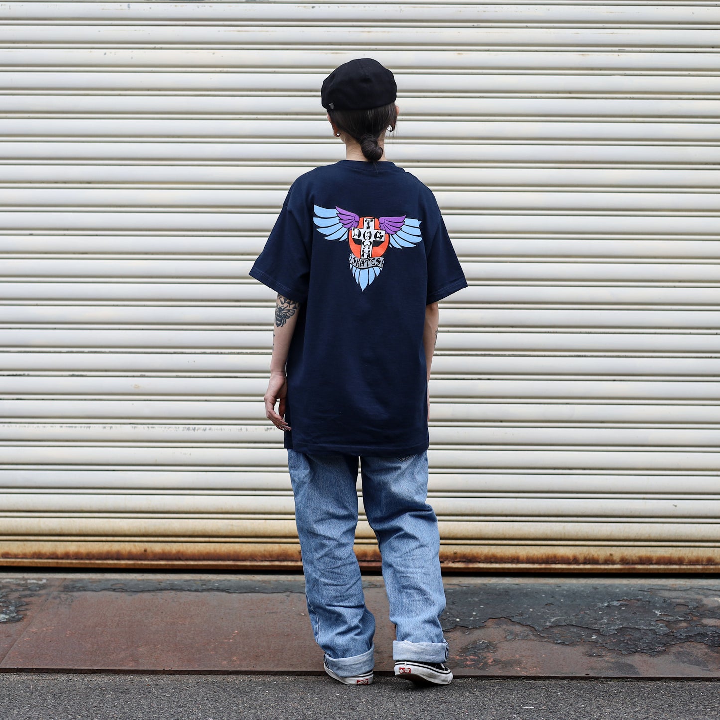 DOGTOWN / WINGS TEE (NAVY)