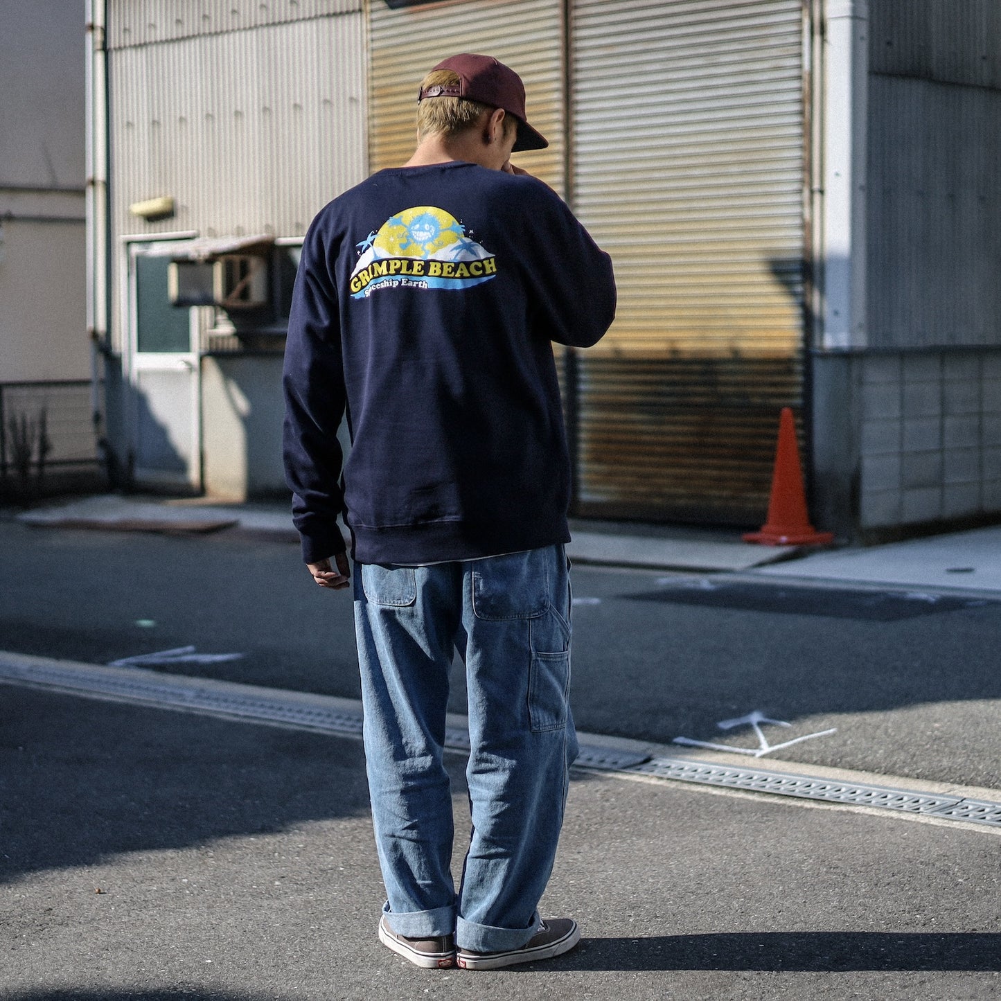 ANTIHERO / SPACESHIP EARTH CREW SWEAT (NAVY)