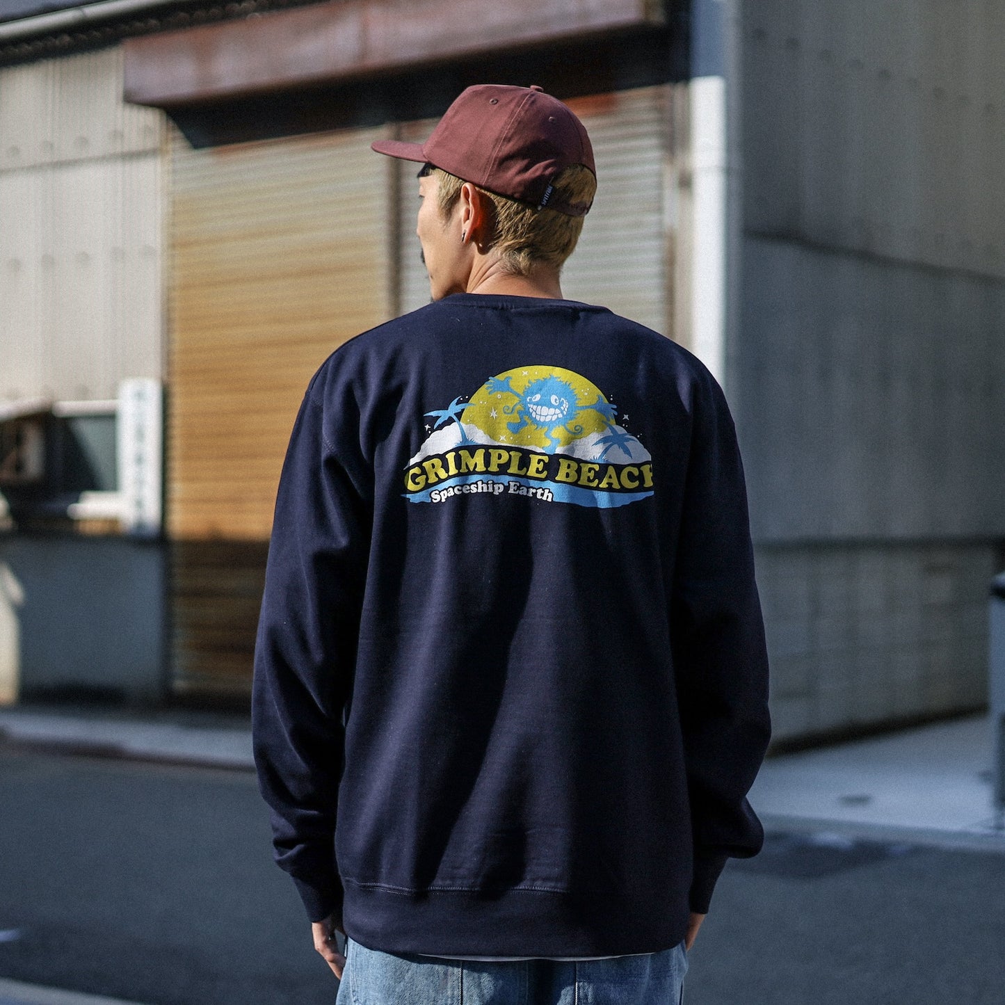 ANTIHERO / SPACESHIP EARTH CREW SWEAT (NAVY)