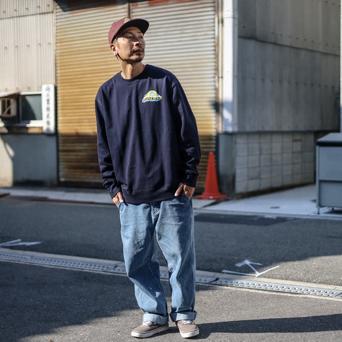 ANTIHERO / SPACESHIP EARTH CREW SWEAT (NAVY)