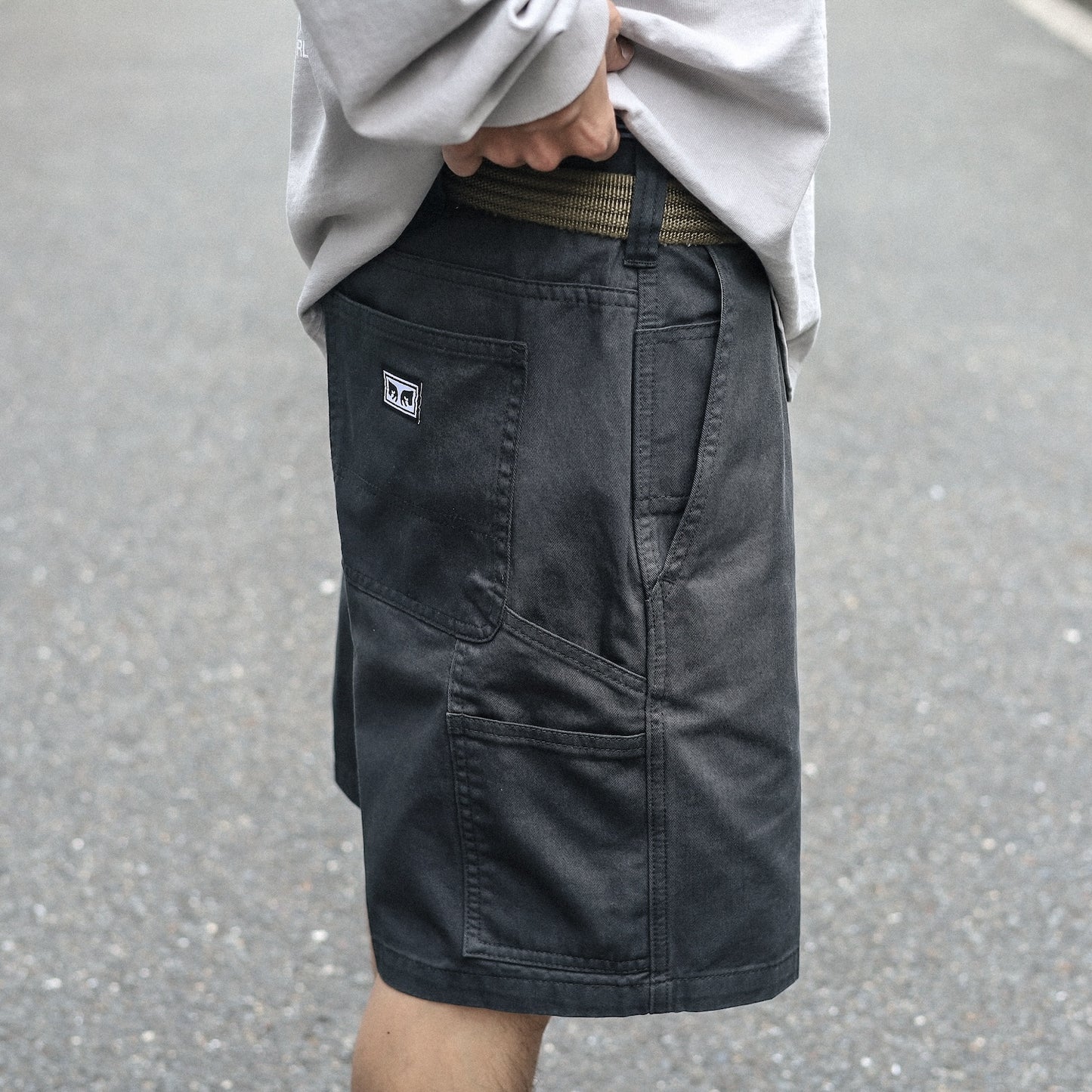 OBEY / BIG TIMER CARPENTER SHORT (BLACK)