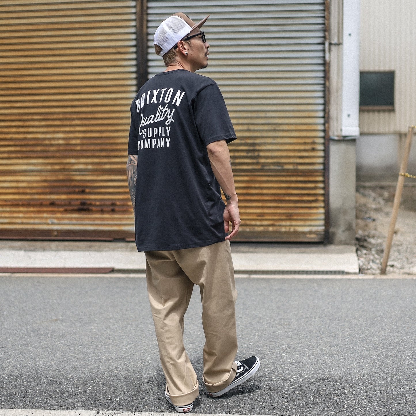 BRIXTON / HUBAL S/S TAILORED TEE (BLACK)