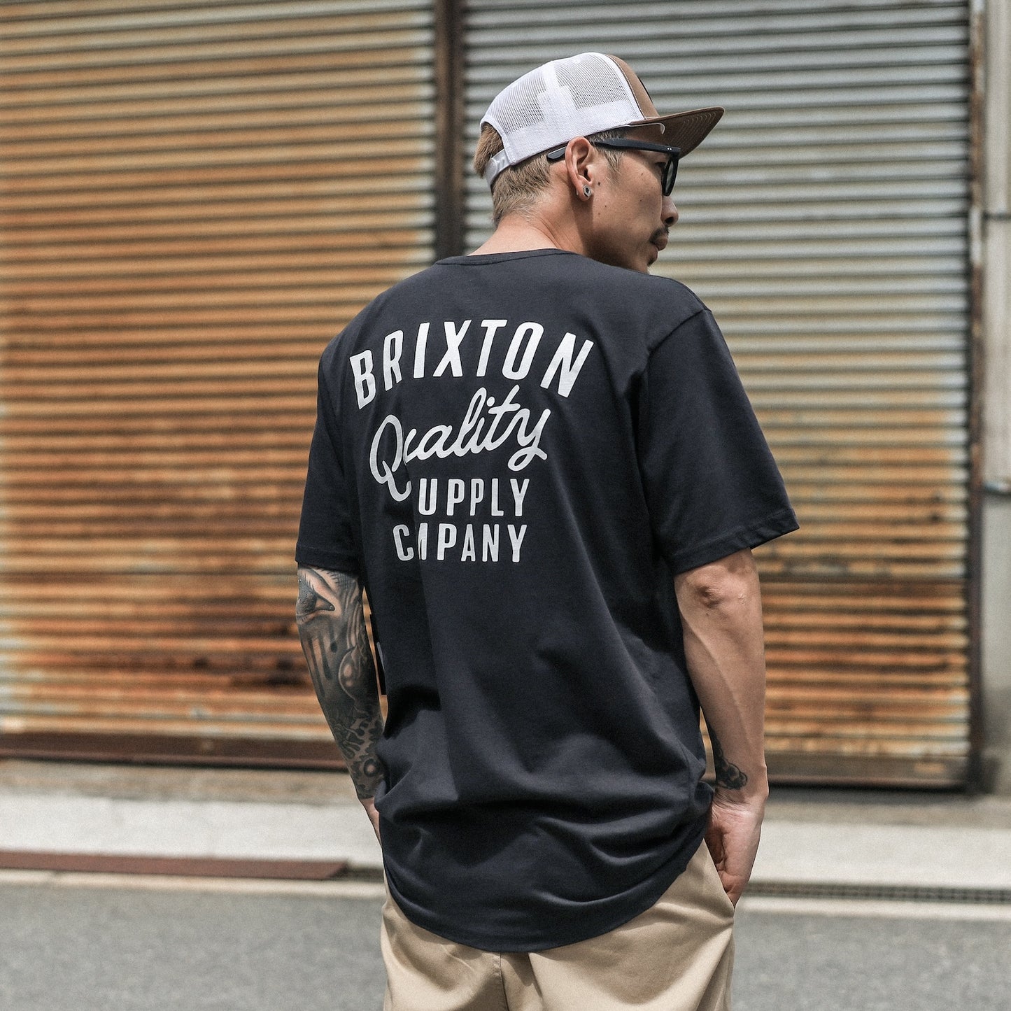 BRIXTON / HUBAL S/S TAILORED TEE (BLACK)