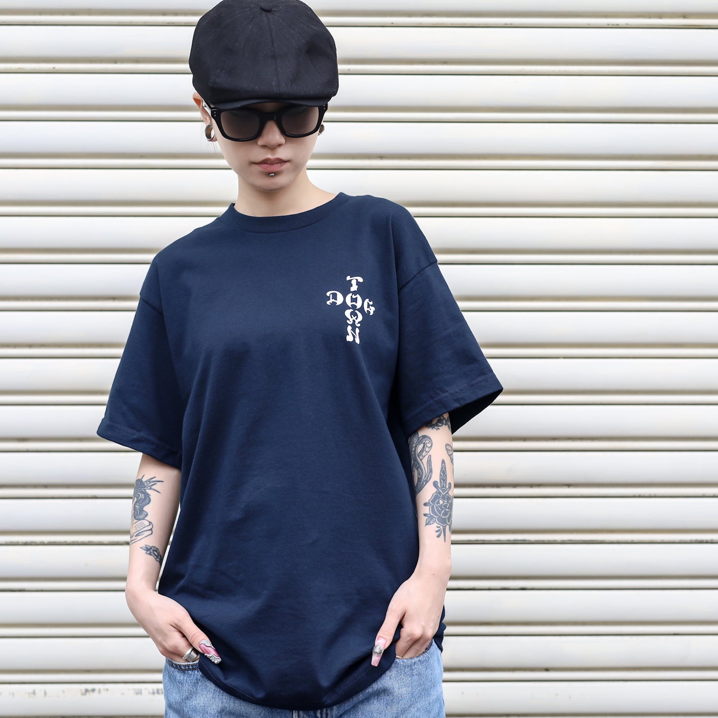 DOGTOWN / WINGS TEE (NAVY)