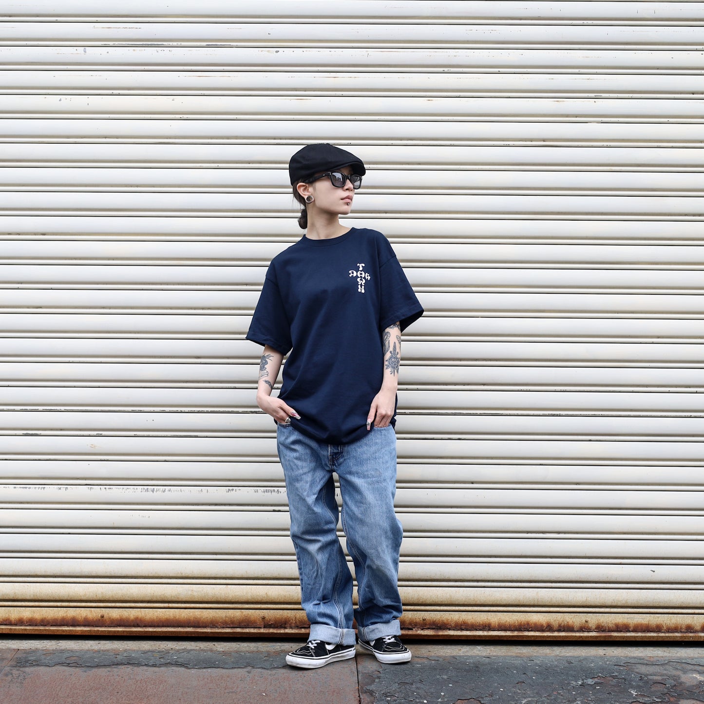 DOGTOWN / WINGS TEE (NAVY)