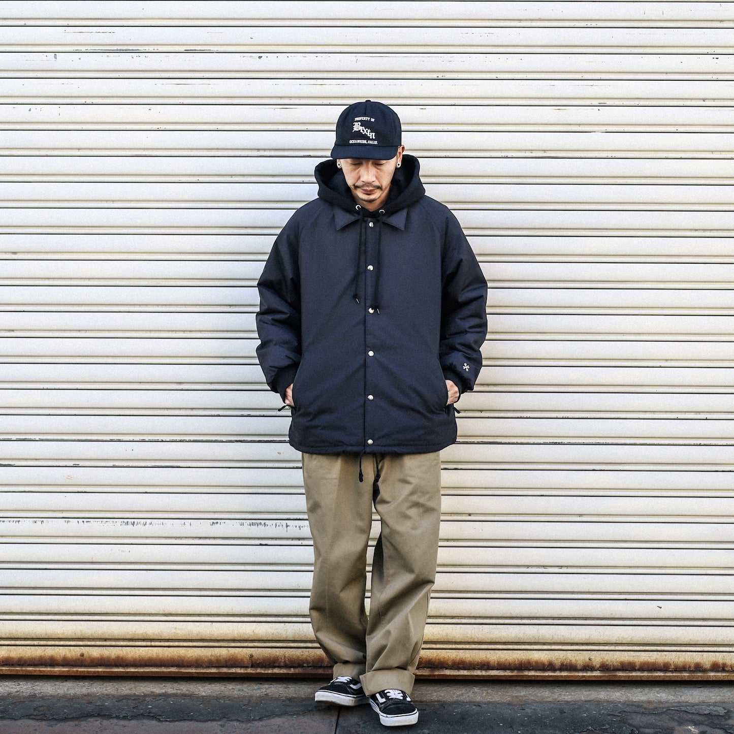 BLUCO / T/C COACH JACKET -QUILTING LINING- (BLACK)