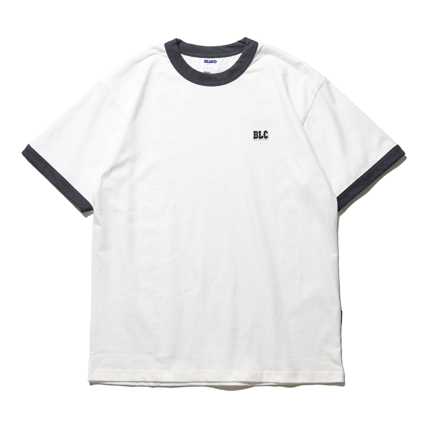 BLUCO / HEAVY DRY COTTON RINGER TEE -BLC- (WHITE)