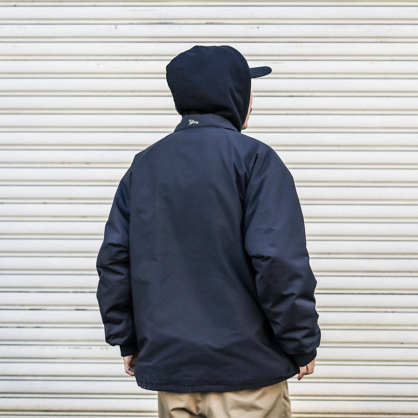 BLUCO / T/C COACH JACKET -QUILTING LINING- (BLACK)