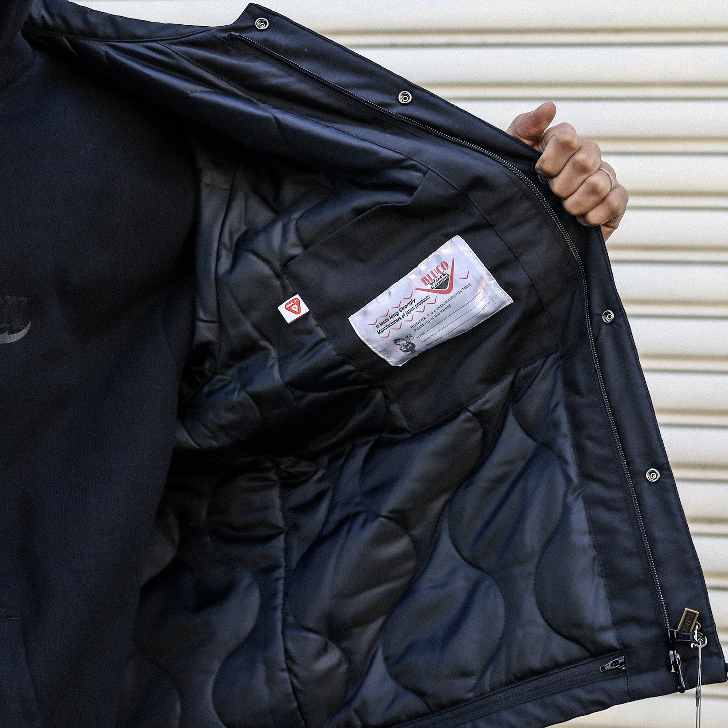 BLUCO / T/C COACH JACKET -QUILTING LINING- (BLACK)