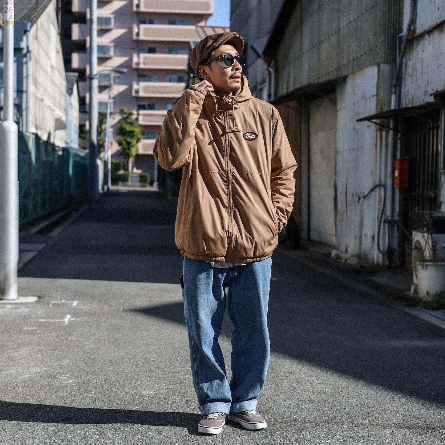 BRIXTON / CLAXTON PARSONS LINED JACKET (TOBACCO BROWN)