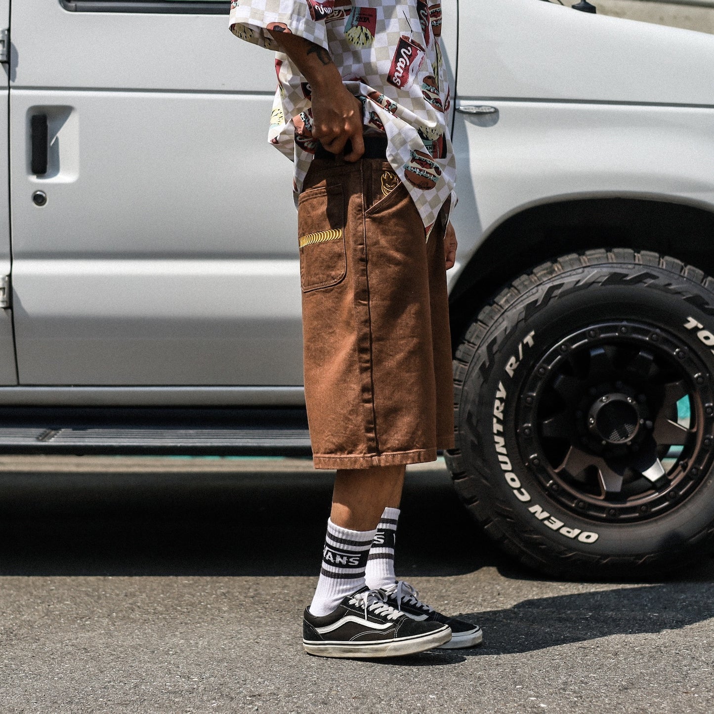 SPITFIRE / BIGHEAD DENIM SHORTS (BROWN)