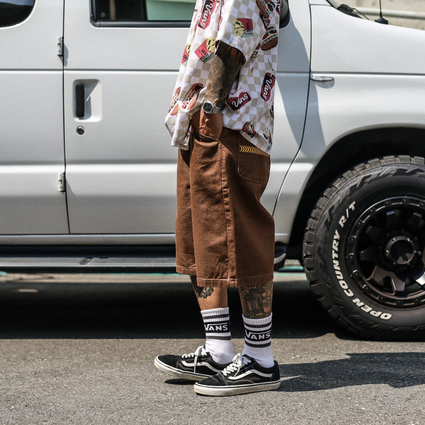 SPITFIRE / BIGHEAD DENIM SHORTS (BROWN)