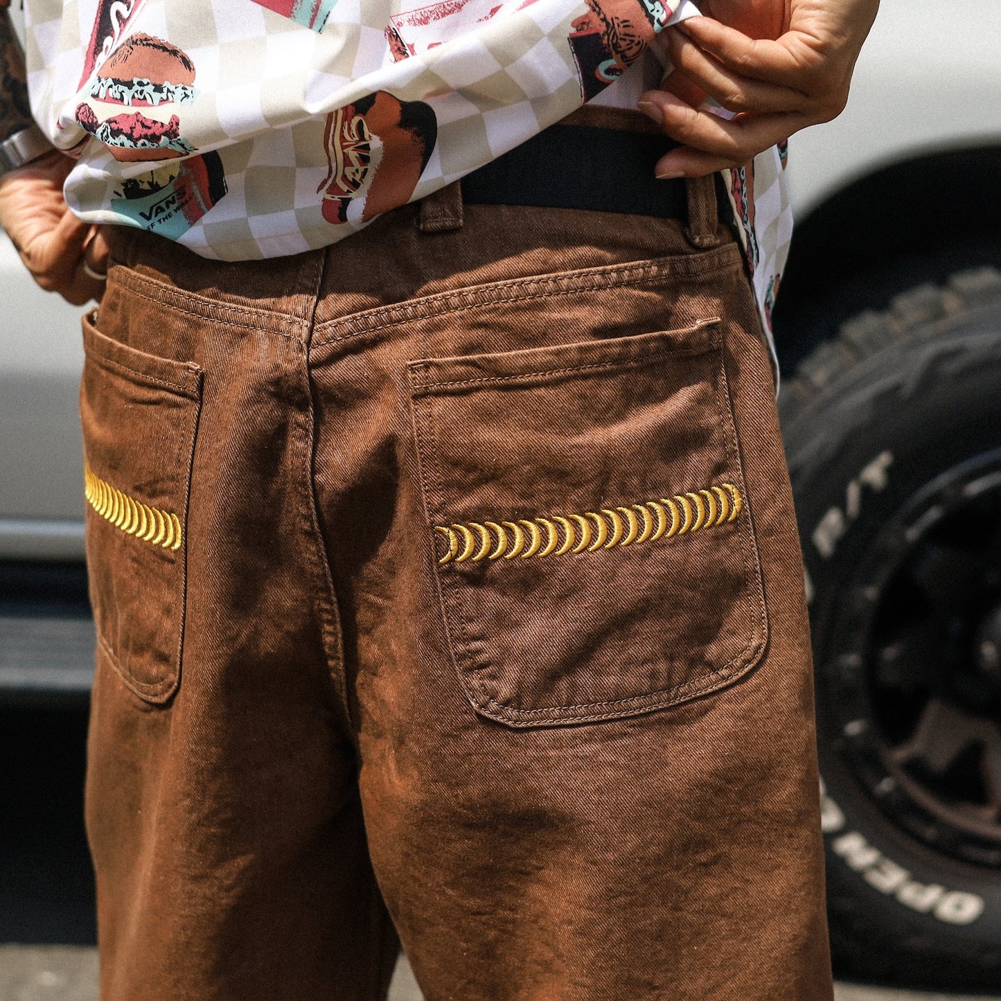 SPITFIRE / BIGHEAD DENIM SHORTS (BROWN)