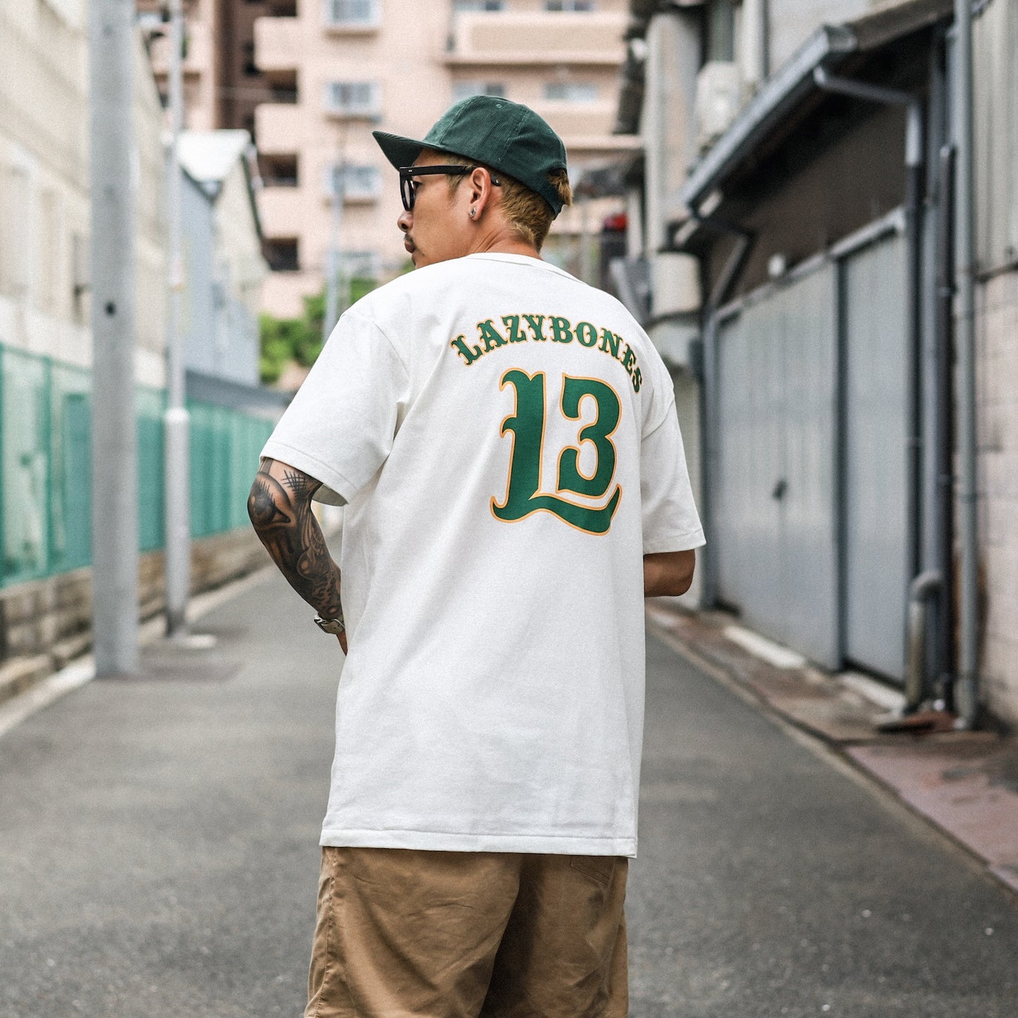 LZBN / No.13 HENLEY NECK TEE (NATURAL)